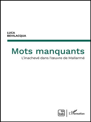 cover image of Mots manquants